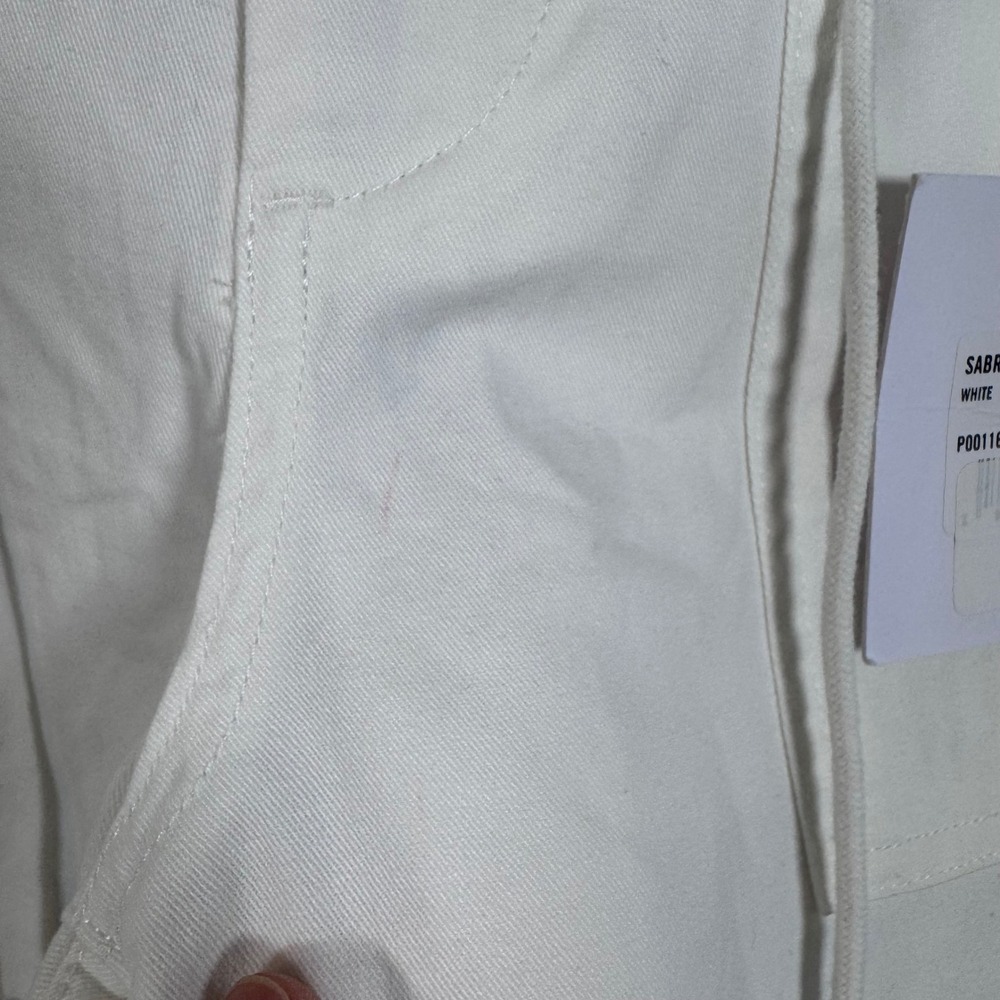 Pistola Los Angeles Sabrina Utility Barrel Pants Coastal White Cotton Cargo 26 - Picture 7 of 11